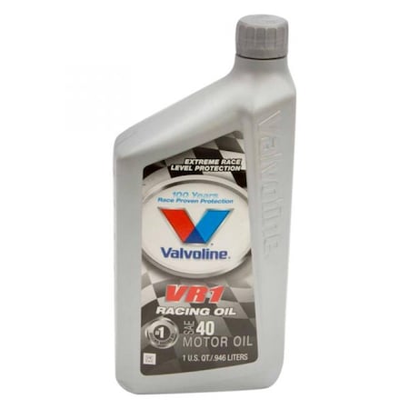 Valvoline 822390 1 qt. VR1 Racing SAE 40 Conventional Motor Oil VA325026